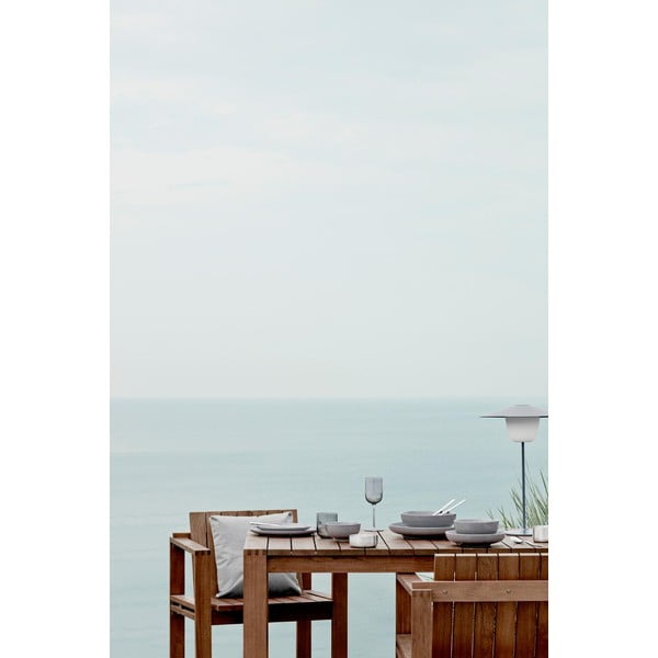 Svetlo siva srednja LED svetilka Blomus Ani Lamp-image-1