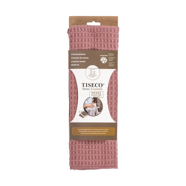 Kuhinjske krpe v kompletu 2 ks iz mikrovlaken 40x60 cm Waffle – Tiseco Home Studio-image-2
