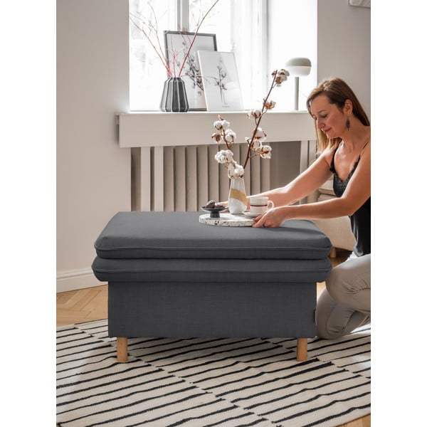 Temno siv tabure Simon – Miuform-image-1