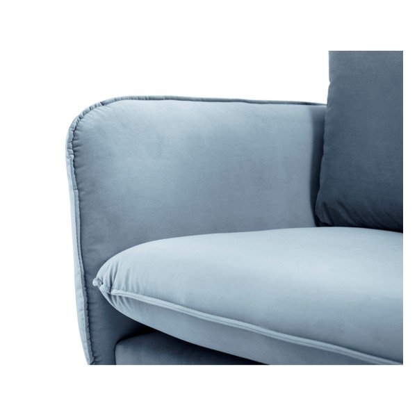 Svetlo moder žameten kavč Cosmopolitan Design Vienna, 230 cm-image-4