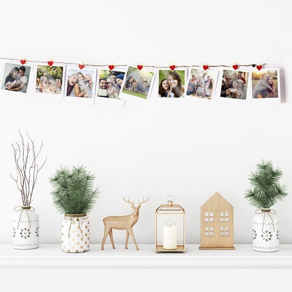 Svetlobna veriga LED s sponkami v obliki srca DecoKing, 10 luči, dolžina 1,4 m-image-4