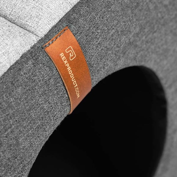 Svetlo siva pasja hiška 43x43 cm Up and Down L - Rexproduct-image-1