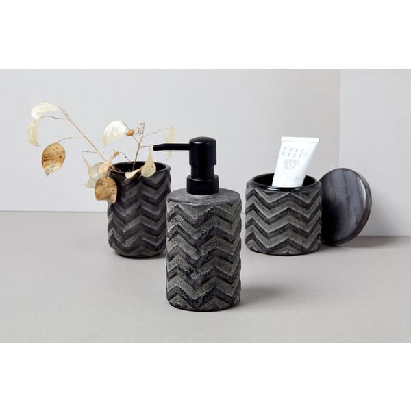 Ročno poslikan dozirnik za milo v sivi barvi Wenko Mantua, 360 ml-image-3