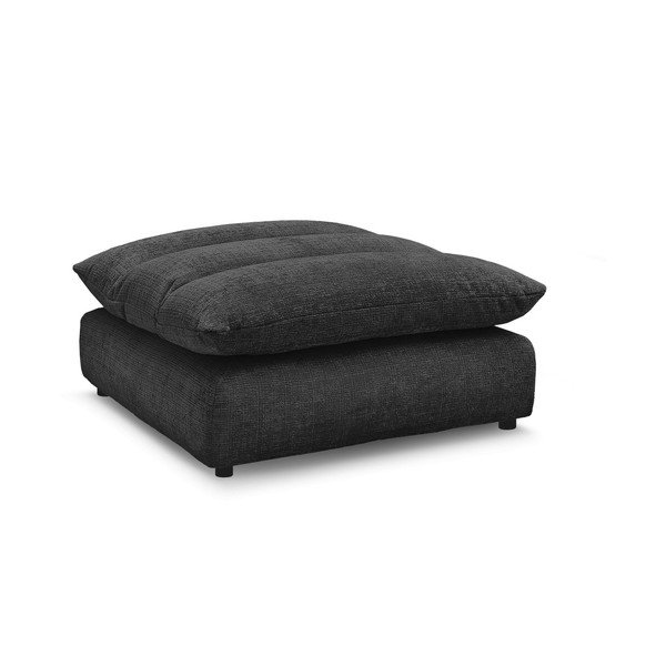 Črn tabure iz šenilje Neil – Bobochic Paris