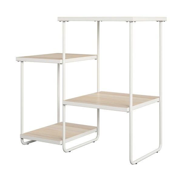 Bela stranska mizica z mizno ploščo v jesenovem dekorju 35x67 cm Dante – Støraa-image-4