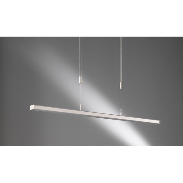 Kovinska LED zatemnitvena viseča svetilka v srebrni barvi Vitan – Fischer & Honsel-image-1