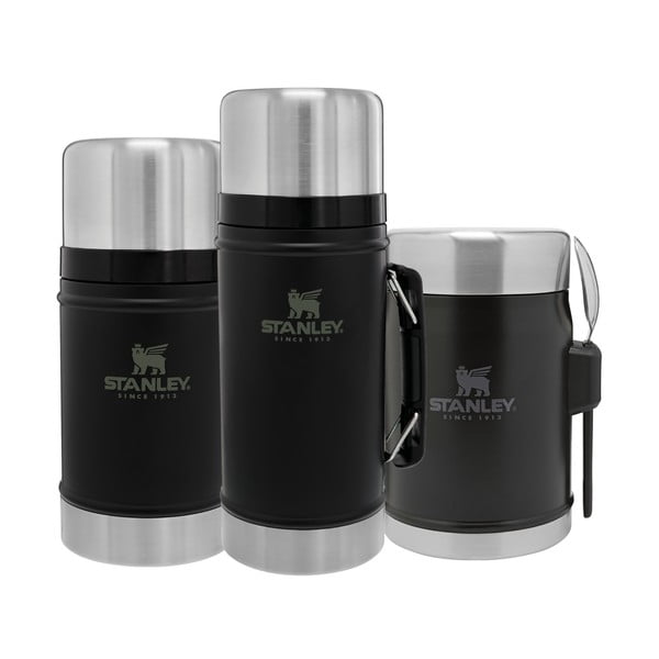 Črna termovka za hrano iz nerjavečega jekla 940 ml Legendary Classic Black – Stanley-image-2