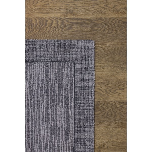 Temno siva volnena preproga 160x240 cm Linea – Agnella-image-3
