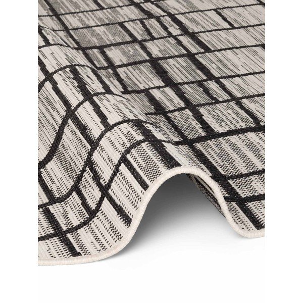 Črna/kremno bela okrogla notranja in zunanja preproga ø 160 cm Haringey Crouch – Ted Baker-image-4