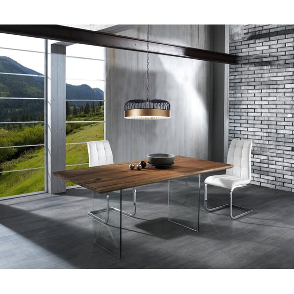 Jedilna miza z mizno ploščo v hrastovem dekorju 180x90 cm Float – Tomasucci-image-1