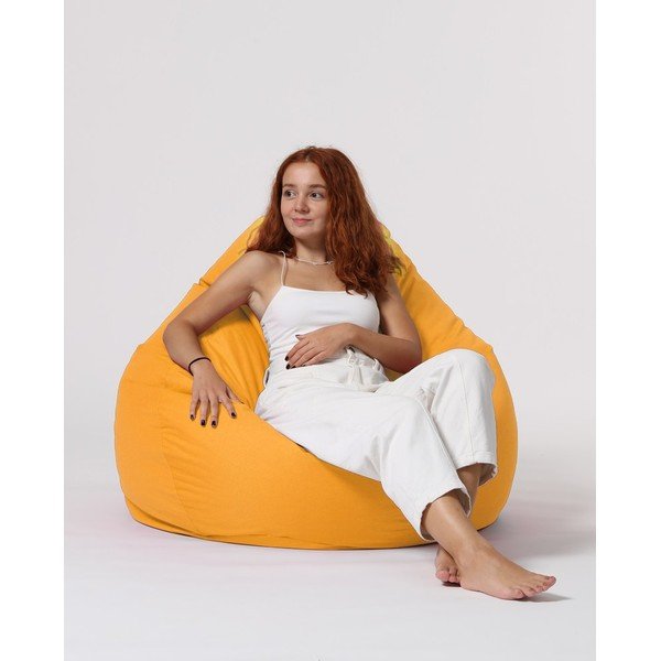 Rumena vrtna sedežna vreča Premium XXL – Floriane Garden-image-3