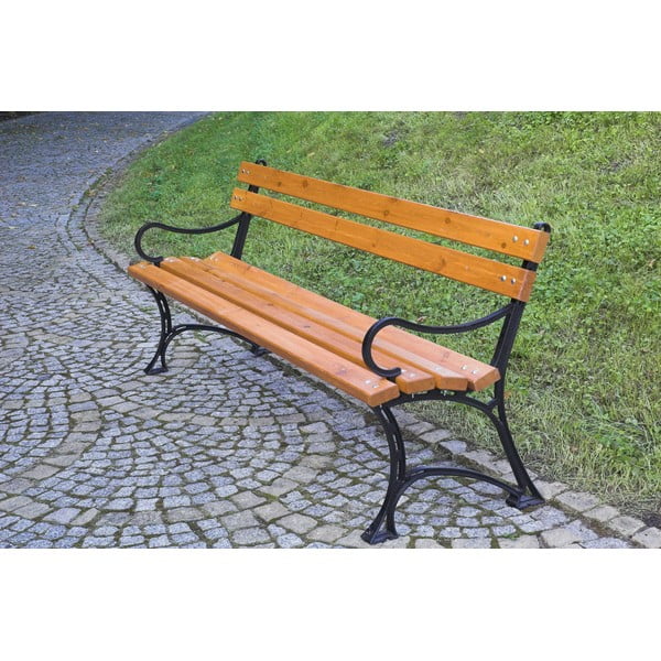 Vrtna klop iz masivnega lesa v naravni barvi – Rojaplast-image-4