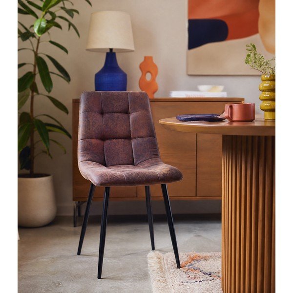 Komplet 2 temno rjavih jedilnih stolov House Nordic Middelfart-image-3