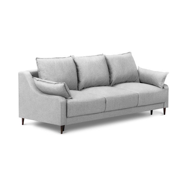 Svetlo siva raztegljiva sedežna garnitura s shranjevanjem Mazzini Sofas Ancolie, 215 cm-image-2