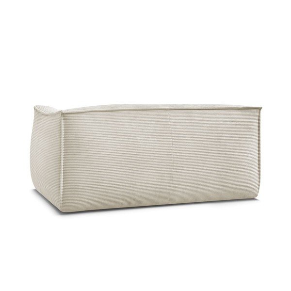 Bež sedežna garnitura iz rebrastega žameta 170 cm Giorgia – Bobochic Paris-image-4