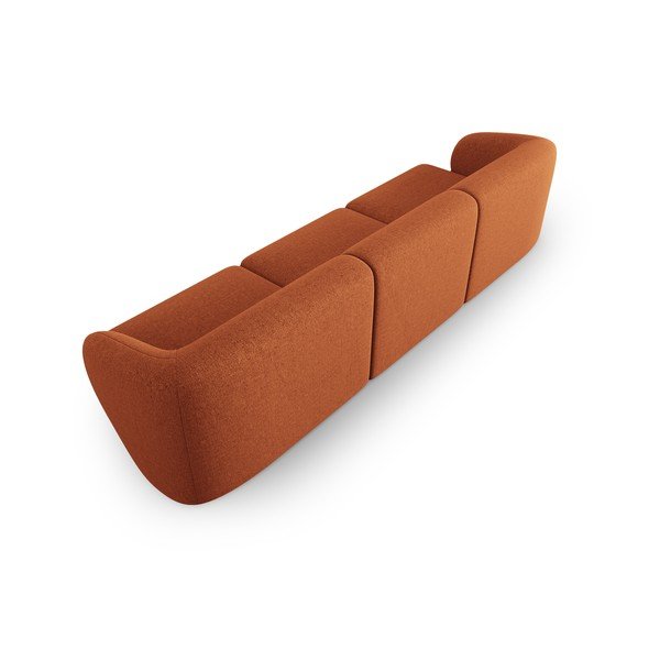 Oranžna sedežna garnitura 259 cm Shane – Micadoni Home-image-3