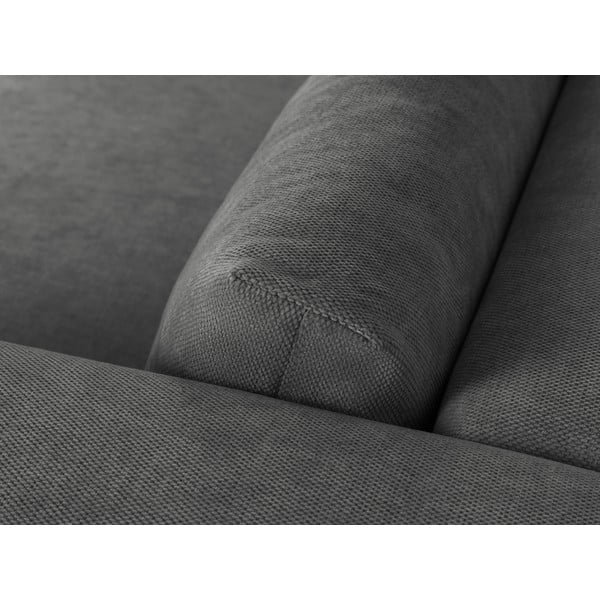 Temno siva kotna sedežna garnitura (levi kot/v obliki črke "U") Esther – Milo Casa-image-4