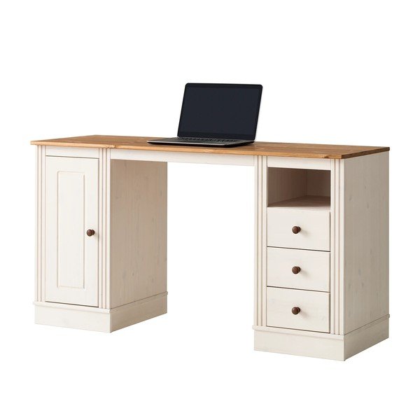 Pisalna miza z borovo mizno ploščo 50x140 cm Anita – Støraa-image-4