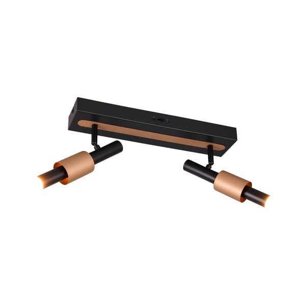 Črno-bronasto LED točkovno svetilo 20,5x42 cm Ikaris – Trio Select-image-1