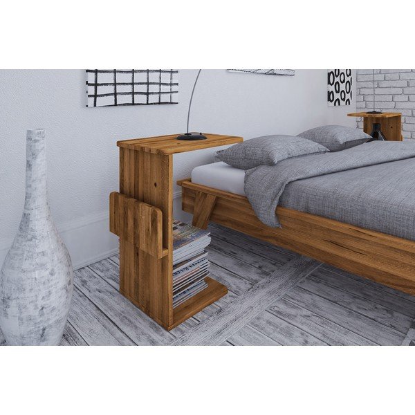 Nočna omarica iz hrastovega lesa Retro 2 - The Beds-image-3