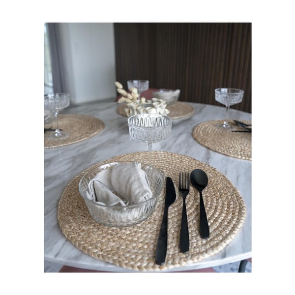 Pogrinjki iz jute v kompletu 4 ks ø 38 cm Bombay – House Nordic-image-4