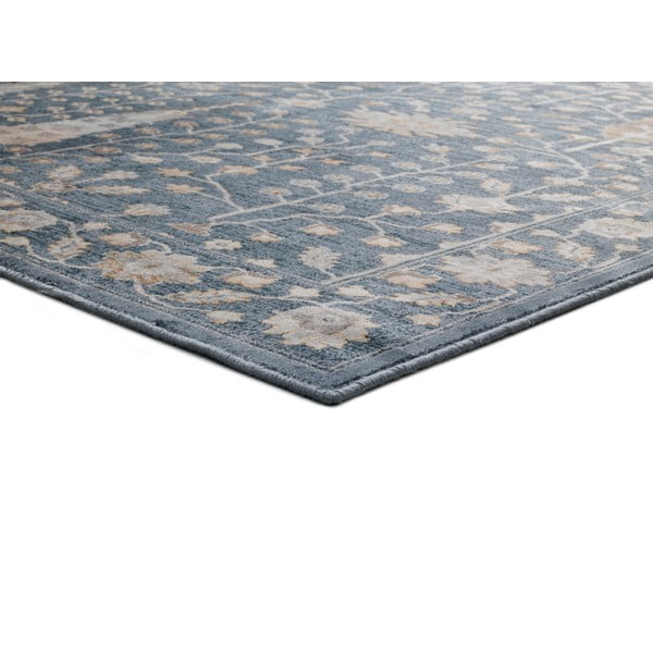 Modra viskozna preproga Universal Vintage Flowers, 160 x 230 cm-image-2
