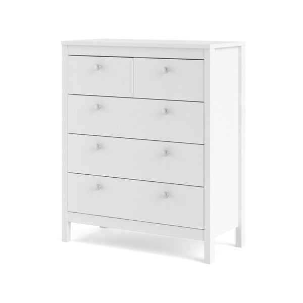 Bela visoka komoda 82x99 cm Madrid – Tvilum-image-3