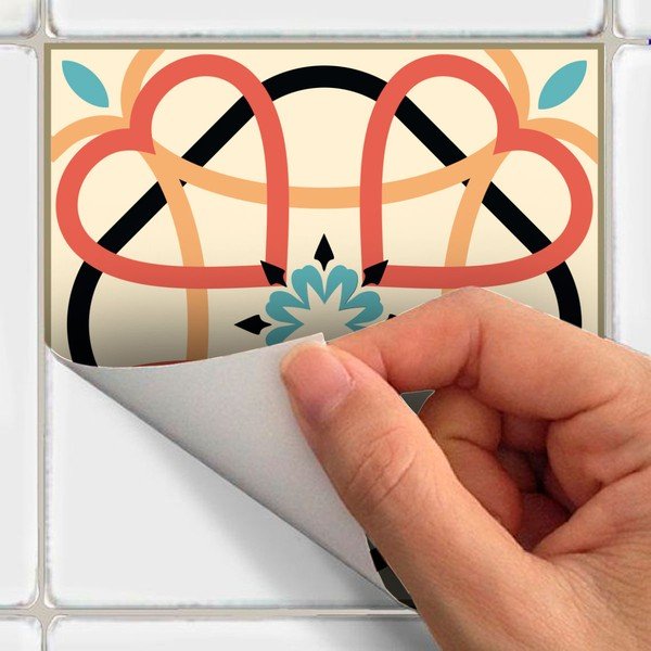 Komplet 60 stenskih nalepk Ambiance Azulejos Arianito, 15 x 15 cm-image-1
