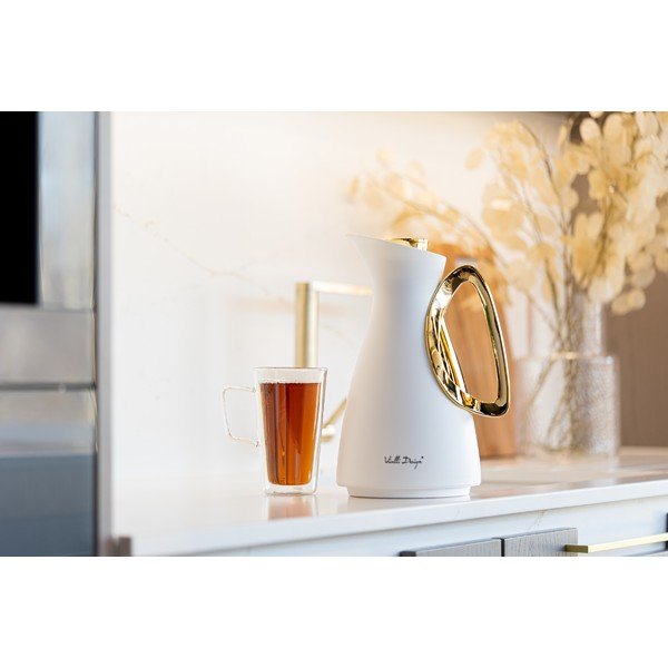 Zlato-bela termoska 1 l Alessia – Vialli Design-image-4