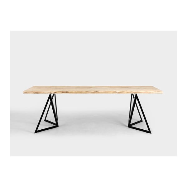 Jedilna miza z zgornjim delom iz borovega lesa Custom Form Sherwood Pine, 240 x 100 cm