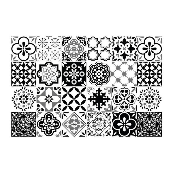 Komplet 24 dekorativnih stenskih nalepk Ambiance Alexiano, 10 x 10 cm-image-2