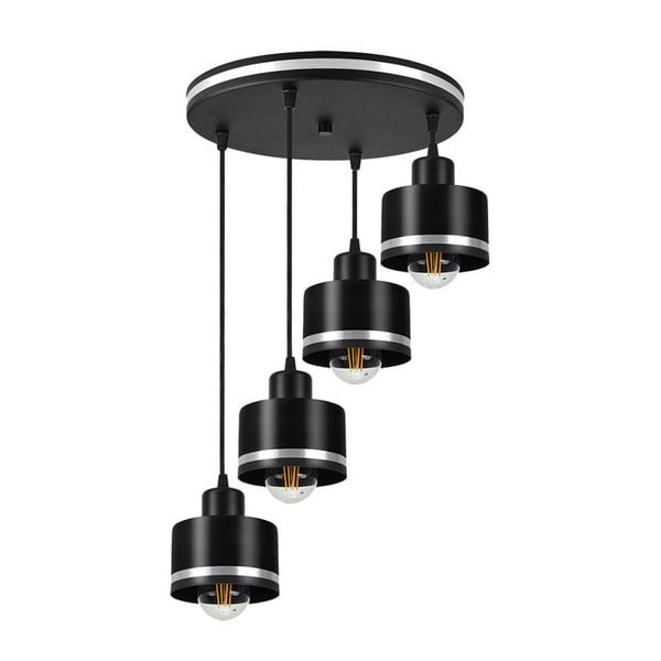 Črna kovinska viseča svetilka Wama - Candellux Lighting