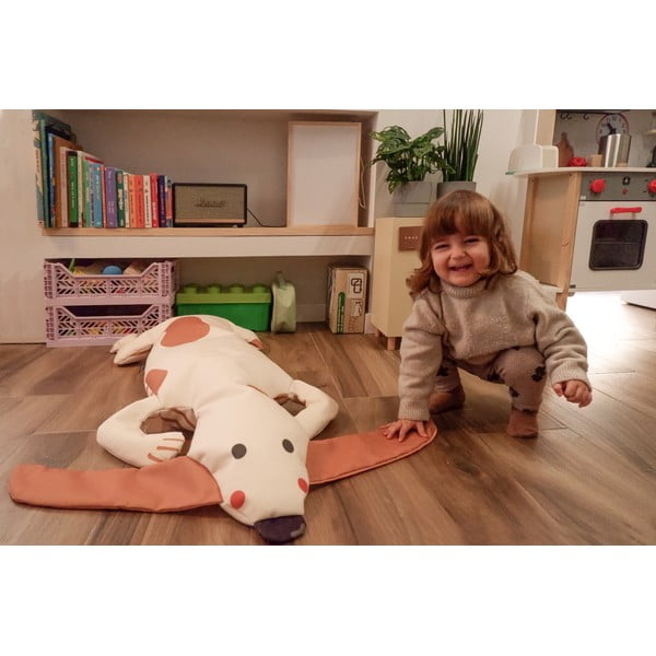 Bež otroška vreča za sedenje Dog – Little Nice Things-image-3
