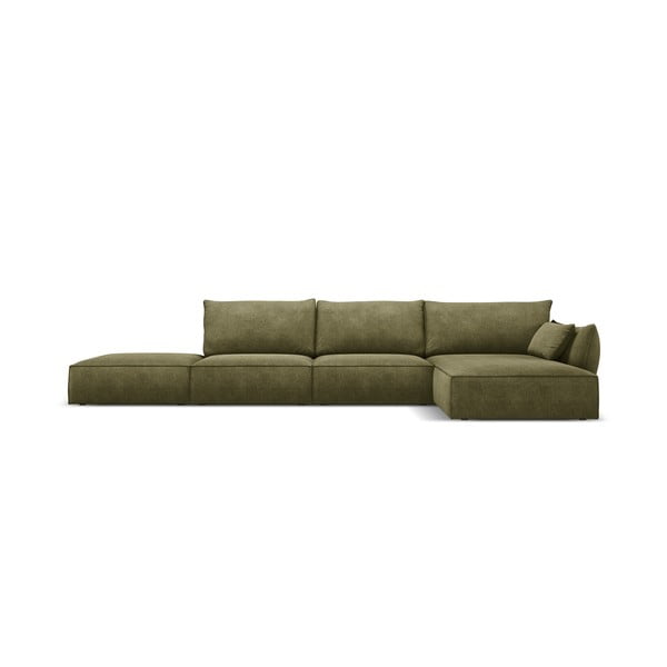 Zeleni kotni kavč (desni kot) Vanda - Mazzini Sofas