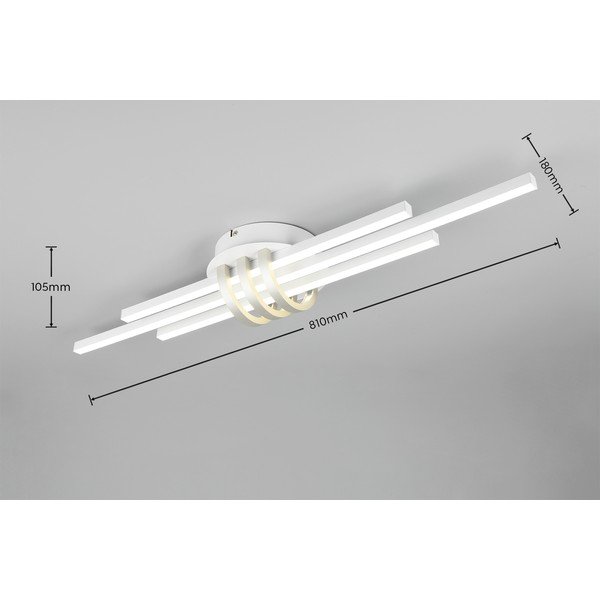 Bela LED stropna svetilka 18x81 cm Cinto – Reality-image-4
