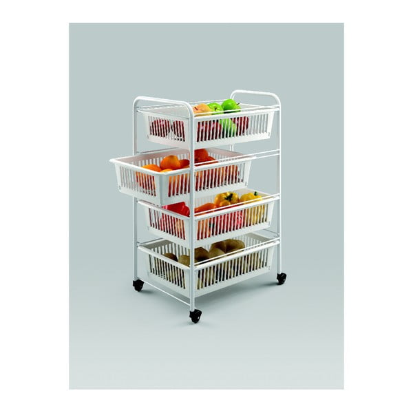 Mobilen regal s 4 košarami Metaltex India, dolžina 35 cm-image-3