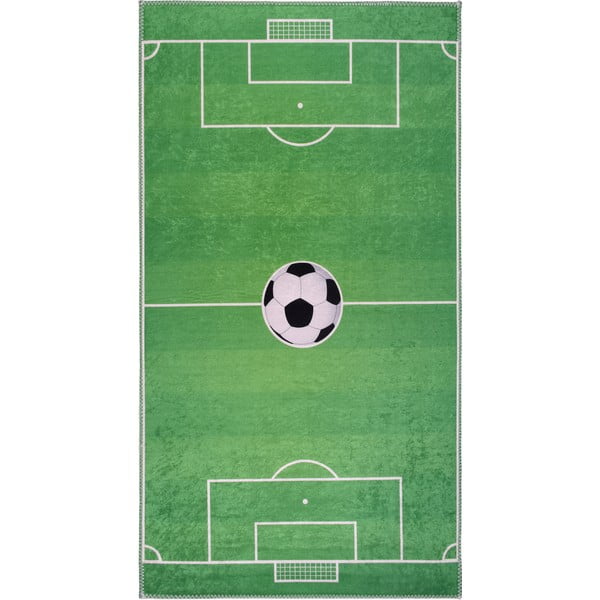 Zelena pralna otroška igralna preproga 100x160 cm Soccer Time – Vitaus