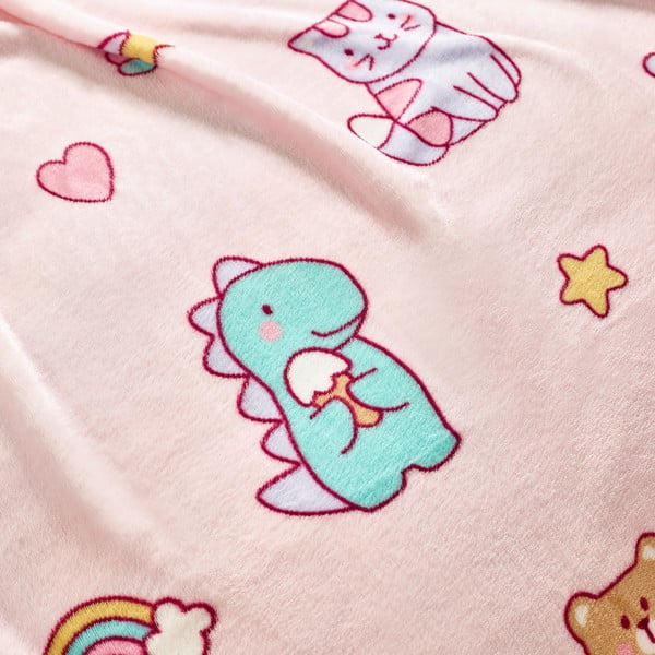 Rožnata otroška odeja iz flisa 130x170 cm Forever Together – Catherine Lansfield-image-3