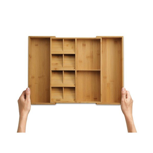 Bambusov nastavljiv organizator za pribor v naravni barvi 32 x 40 cm DrawerStore Bamboo – Joseph Joseph-image-4