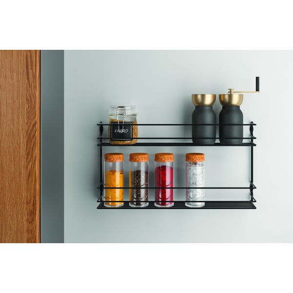 Jeklen stenski organizator za začimbe Pepito – Metaltex-image-1