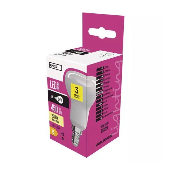 LED žarnica s toplo svetlobo z žarnico E14, 4 W – EMOS-image-1