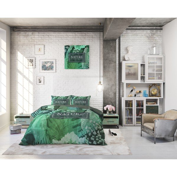 Bombažna posteljnina za enojno posteljo Pure Cotton Organic Nature, 140 x 200/220 cm-image-4