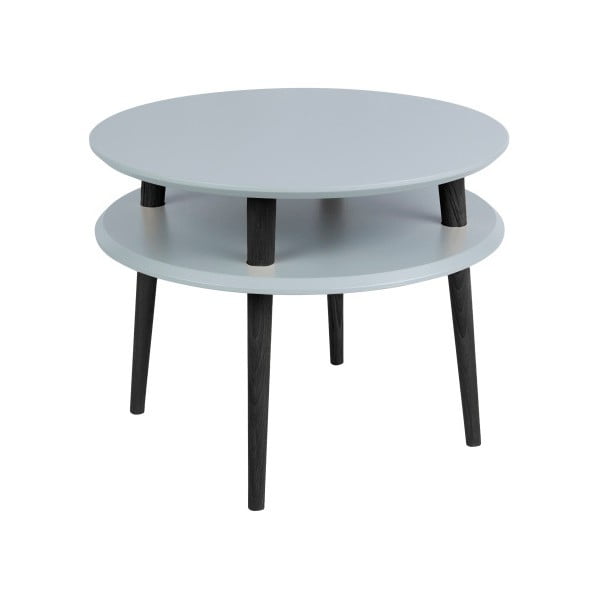 Temno siva mizica s črnimi nogami Ragaba UFO, Ø 57 cm