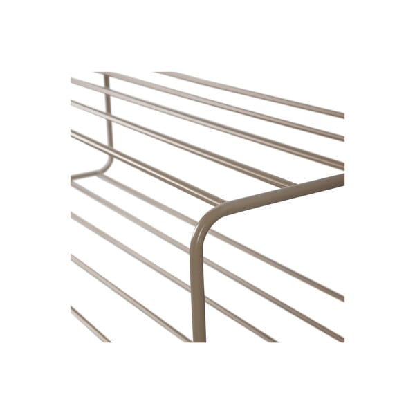 Svetlo rjava kovinska stenska omarica za čevlje Josse – WOOOD-image-4