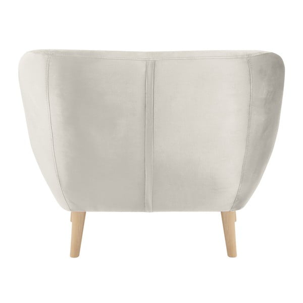 Krem fotelj Mazzini Sofas Amelie-image-4