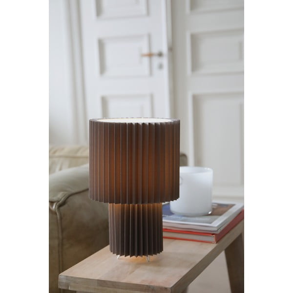 Siva namizna svetilka s tekstilnim senčilom (višina 32 cm) Catis – Markslöjd-image-1