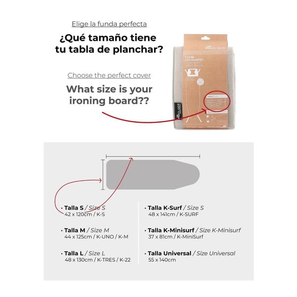 Prevleka za likalno desko 141x48 cm K-Surf – Rolser-image-3