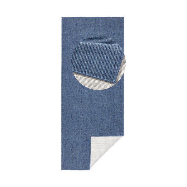 Modra zunanja preproga NORTHRUGS Miami, 80 x 250 cm