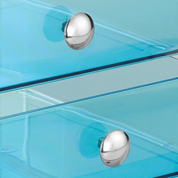 Moder 3-nadstropni organizator s predali iDesign, 16,5 x 16,5 cm-image-2