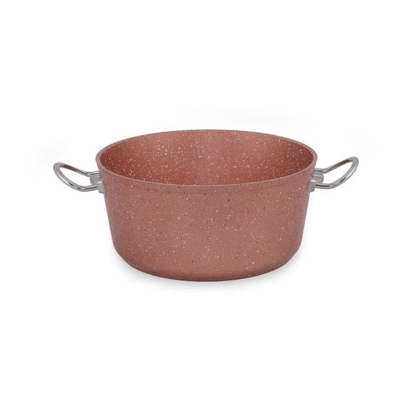 Roza aluminijast lonec s pokrovom Güral Porselen Classic, ø 26 cm-image-4